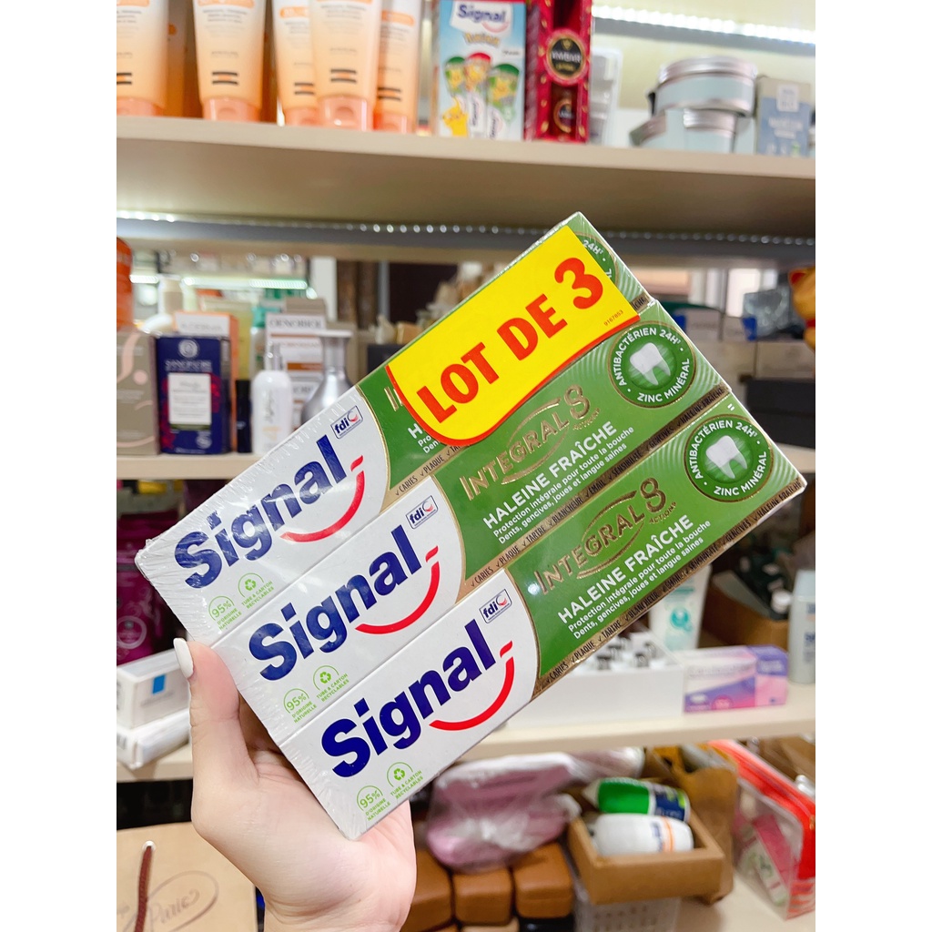 [Nội địa Pháp] Kem đánh răng SIGNAL Integral 8 tuýp 75ml