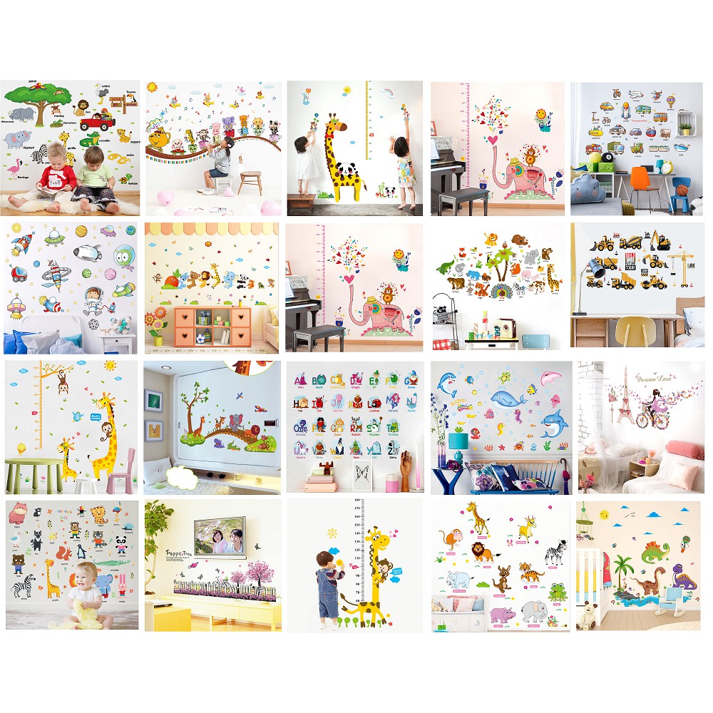[20 mẫu] Decal dán tường, tranh dán tường cho bé được chọn mẫu