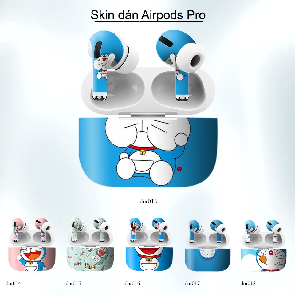 Decal Skin dán AirPods Pro mẫu Doremon