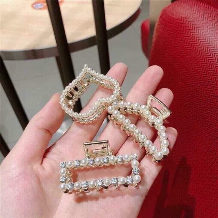 KẸP TÓC NỮ NGỌC TRAI [ SET 2 CÁI ]
