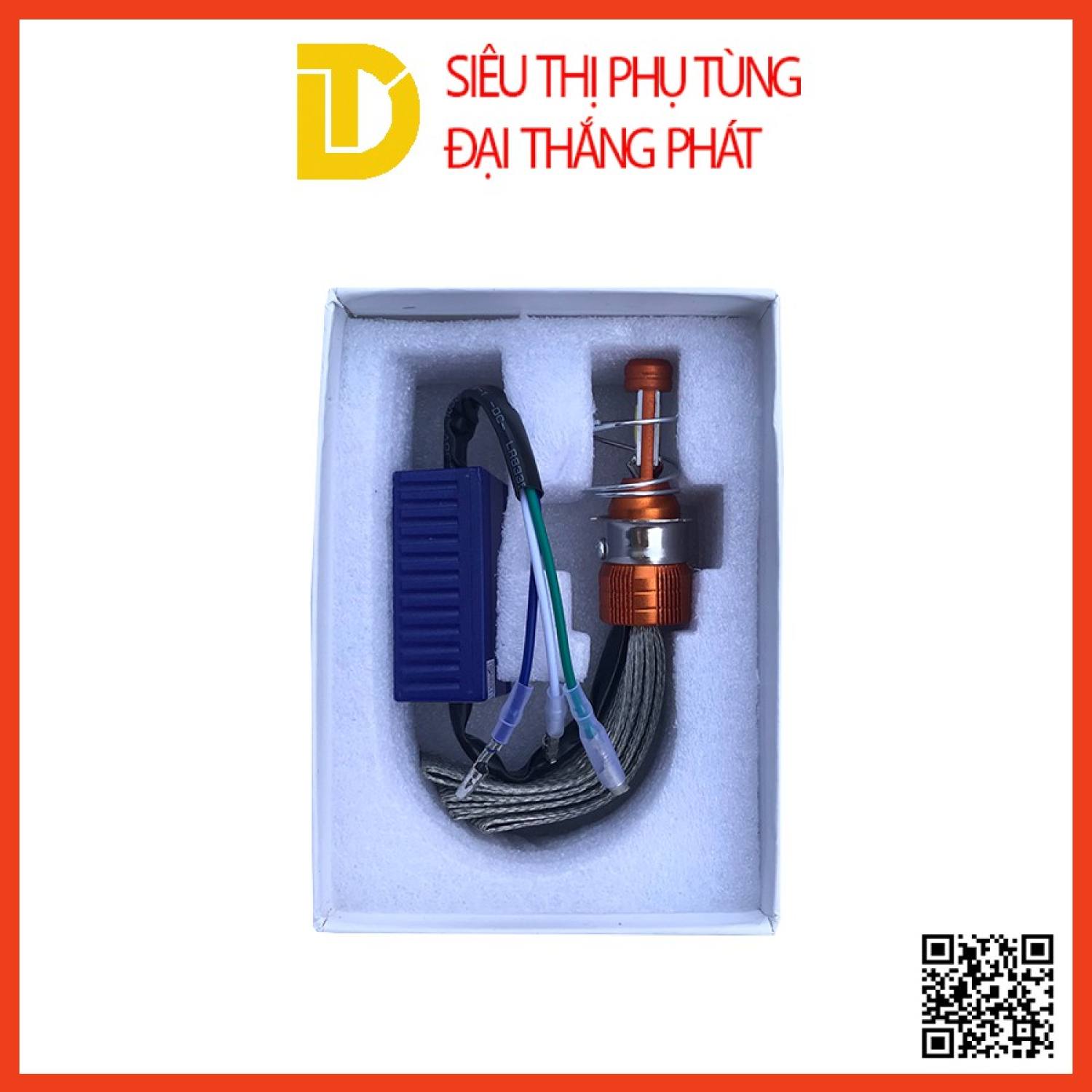 Bóng đèn pha xe máy led bma f2 2 tim chân t19 siêu sáng