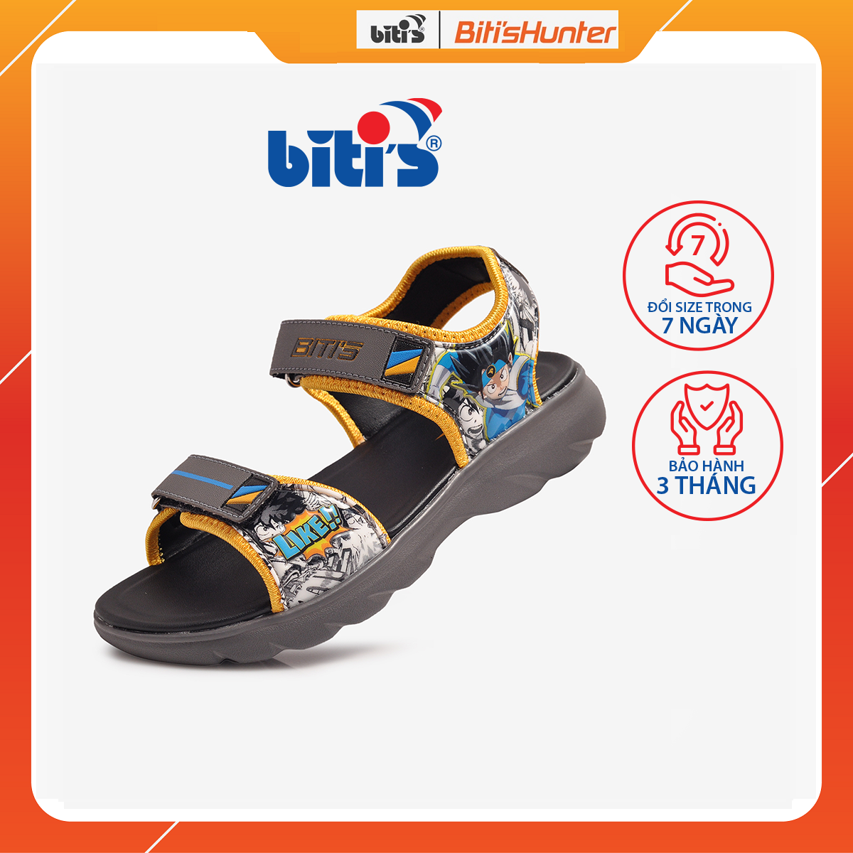 Sandal biti's bé trai deb009600xam