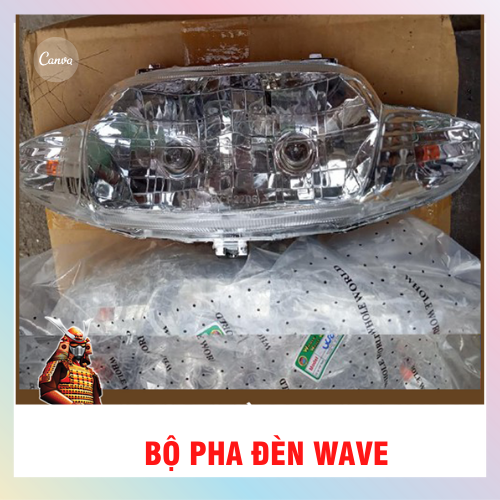 CHÓA ĐÈN PHA WAVE LOẠI 2 BÓNG đầy dủ đuôi bóng cao cấp