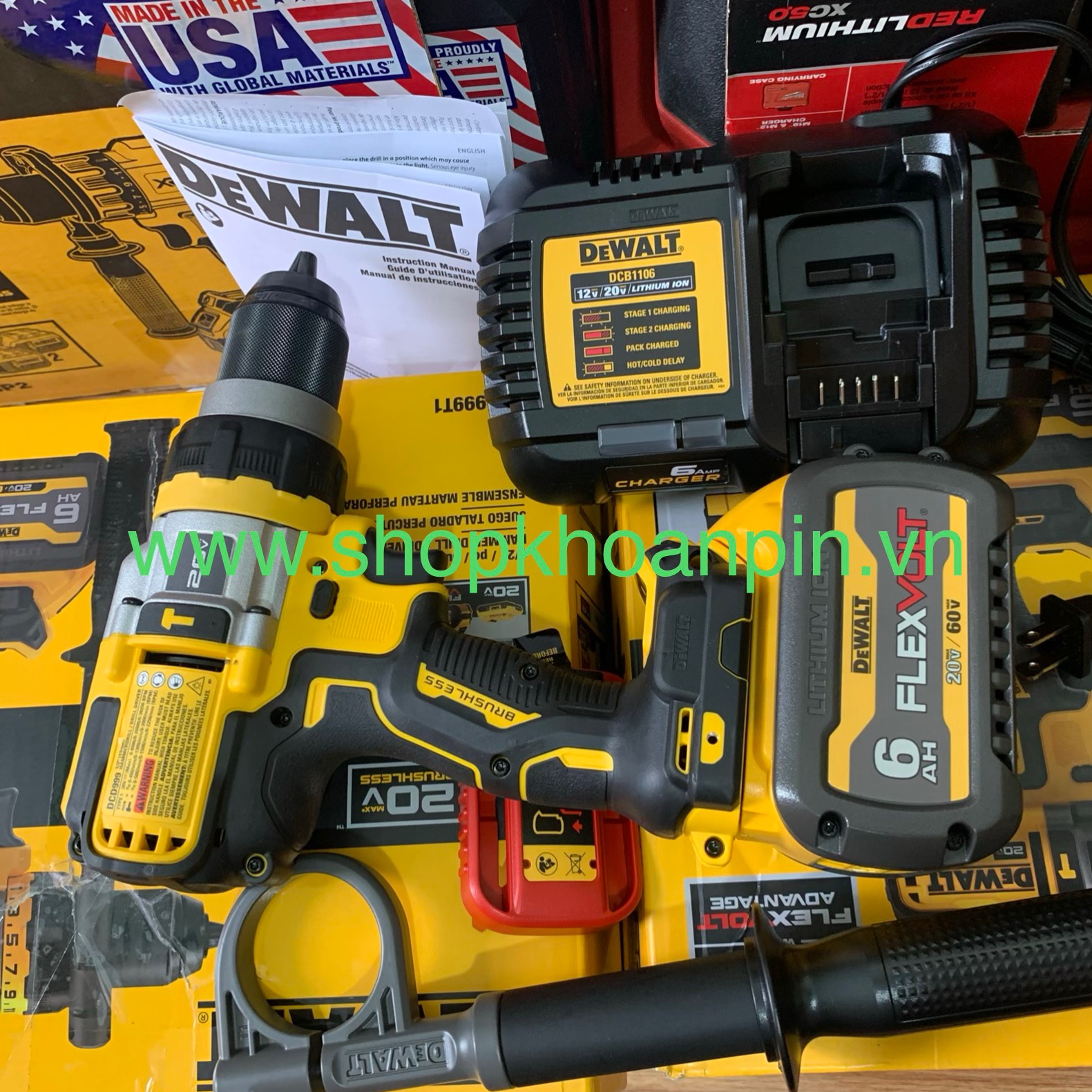 [HCM]MÁY KHOAN PIN DEWALT DCD 999 T1