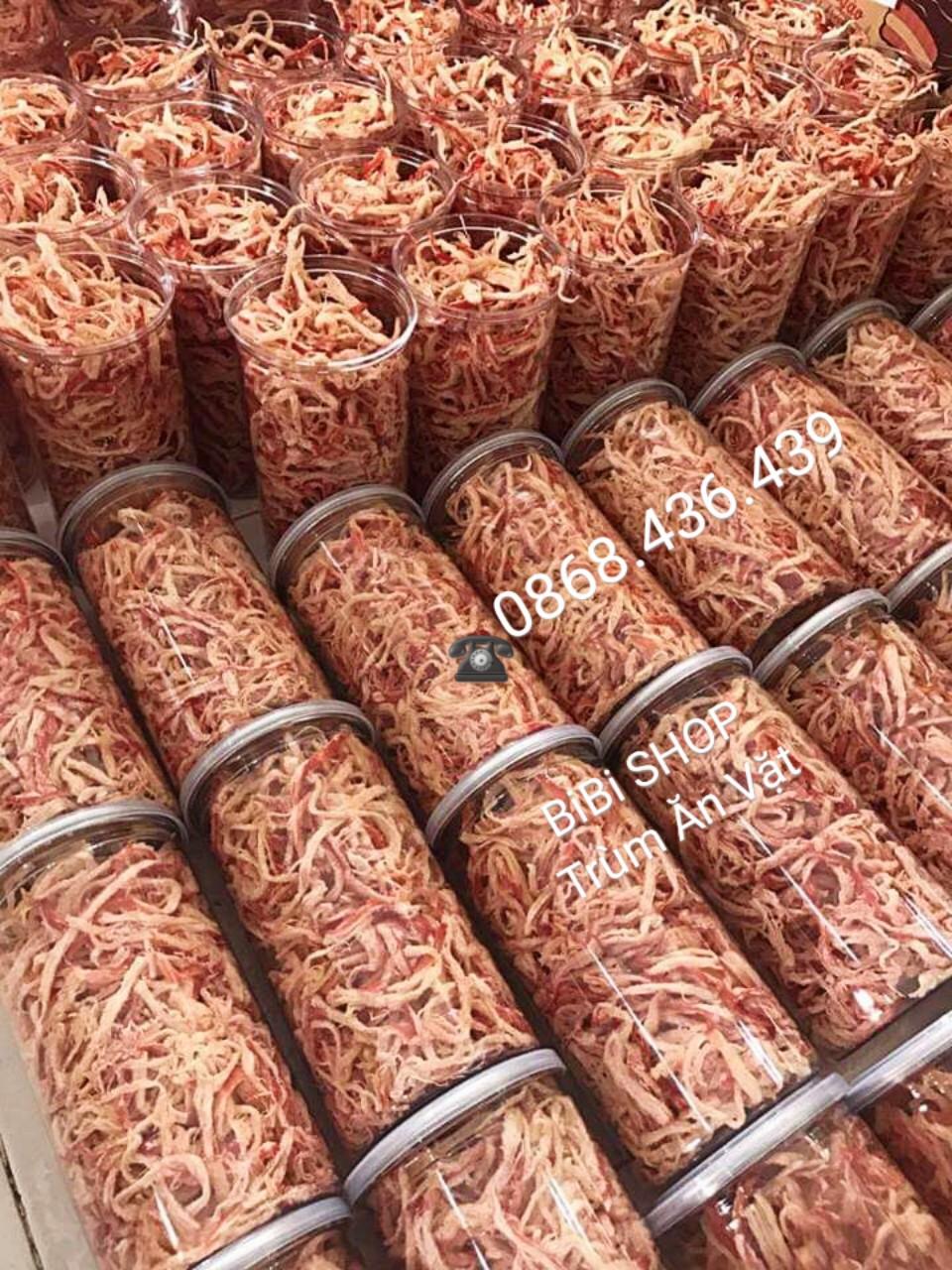 [HCM]Mực xé sợi hấp nước dừa hũ 250gram
