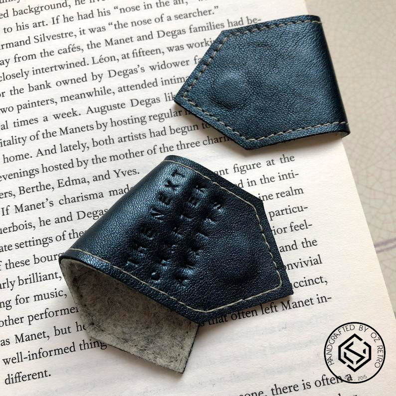 Bookmark Nam Châm Da Thật Chế Tác Thủ Công - Phong Cách Vintage