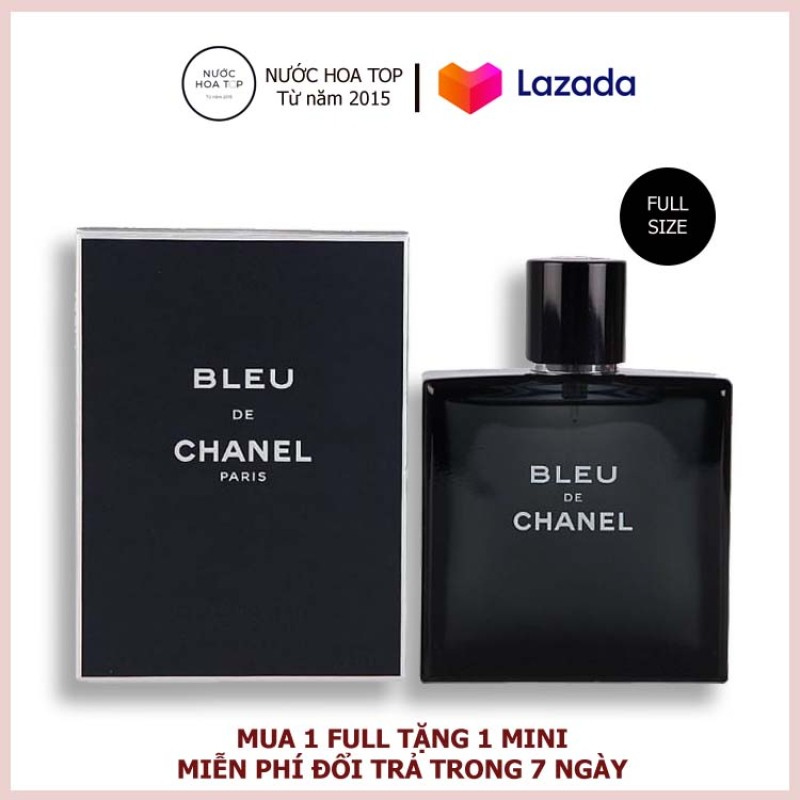 Nước hoa Blue de chanel EDT 100ml chính hãng lưu hương 8h