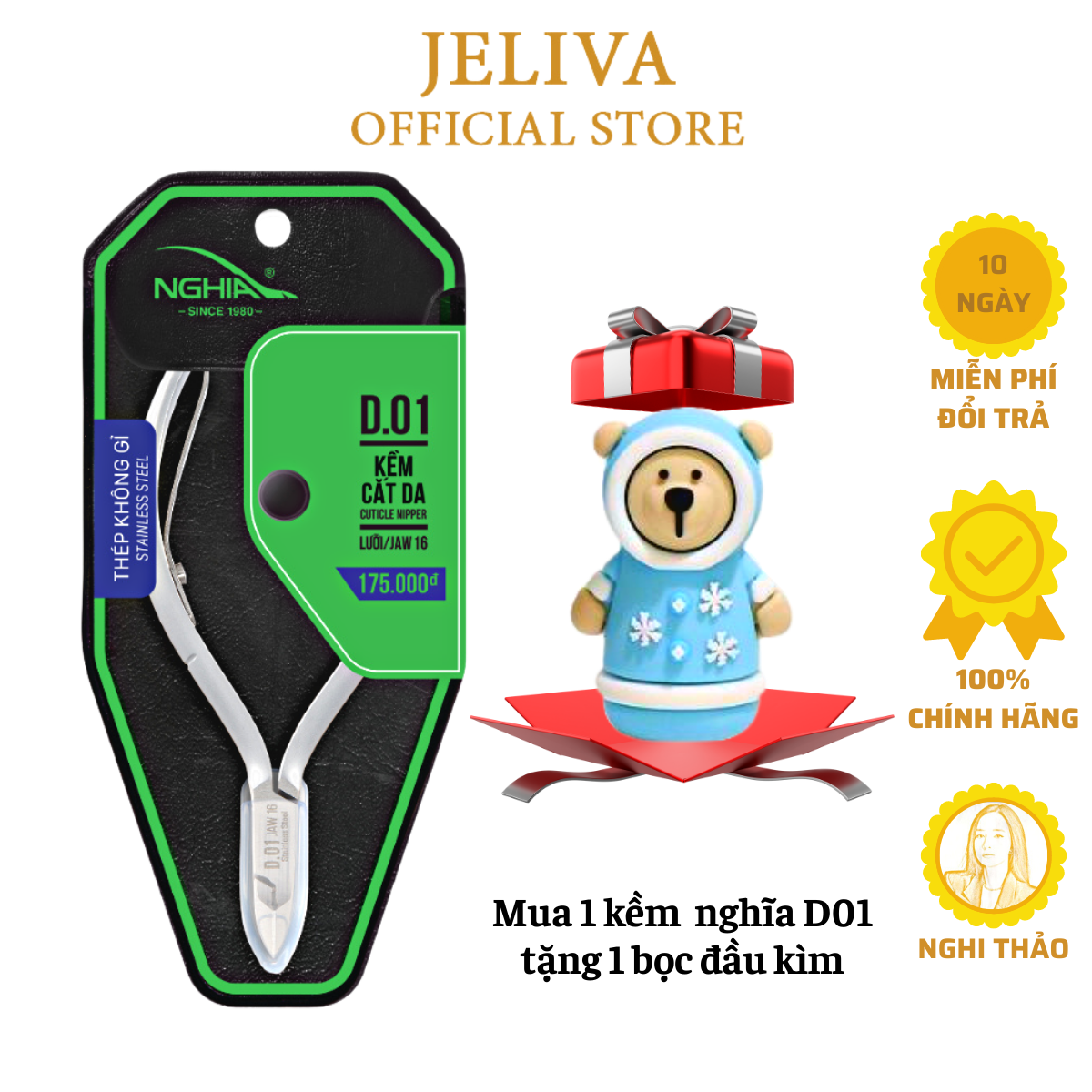 Kềm nghĩa d01 cắt da inox không gỉ