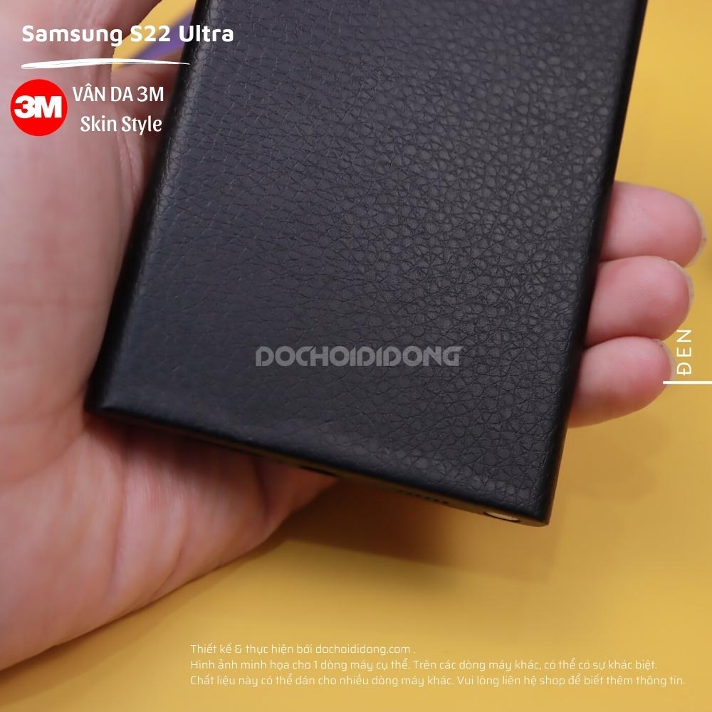 [Màu Đen] Miếng Dán Skin 3M Vân Da Các Dòng Samsung Note 8 Note 9 Note 10 Note 20 Plus Ultra 5G