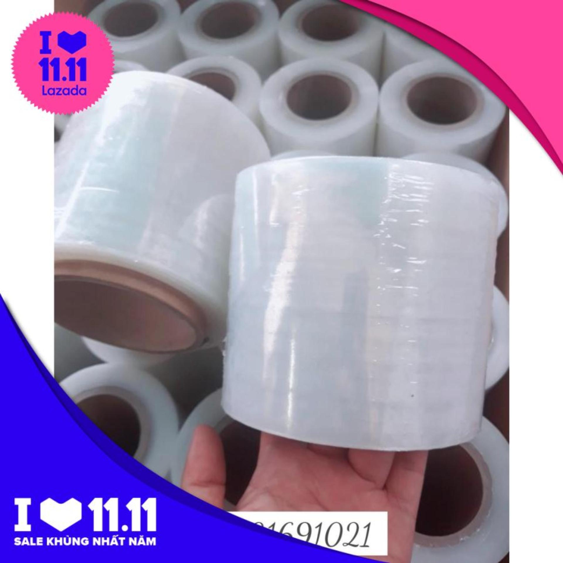 [HCM]Màng PE quấn hàng - 1 Tấc (cao 10cm)- Nặng 500gram