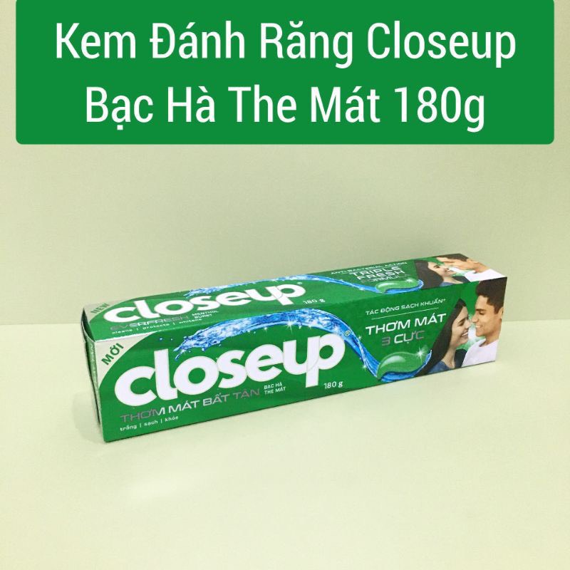 Kem Đánh Răng Closeup Thơm Mát Bất Tận Hộp 180g (BIBISTORE)