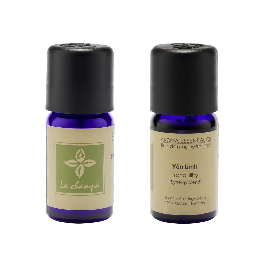 [HCM]TINH DẦU YÊN BÌNH LA CHAMPA (LỌ 10ML) TRANQUILITY - TẠO CẢM GIÁC THOẢI MÁI THƯ GIÃN DỄ CHỊU