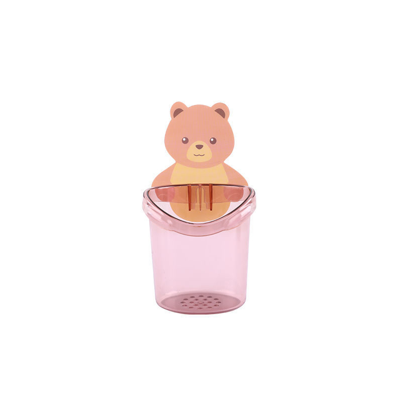 Brown bear wall mounted Cup for toothbrush, toothpaste, Shavers & More, bathroom supplies