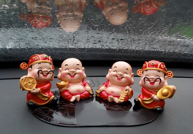 Bộ đôi tượng Thần Tài - Thổ Địa 6cm