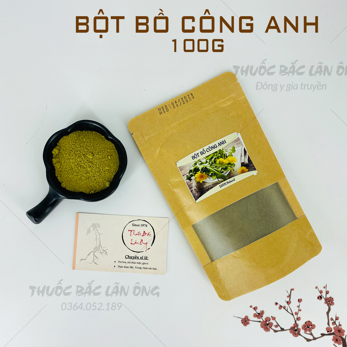 Bột bồ công anh nguyên chất 100g