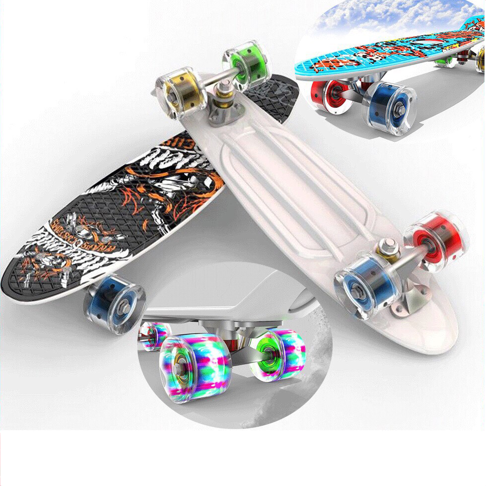 Ván trượt trẻ em penny skateboard bánh có đèn
