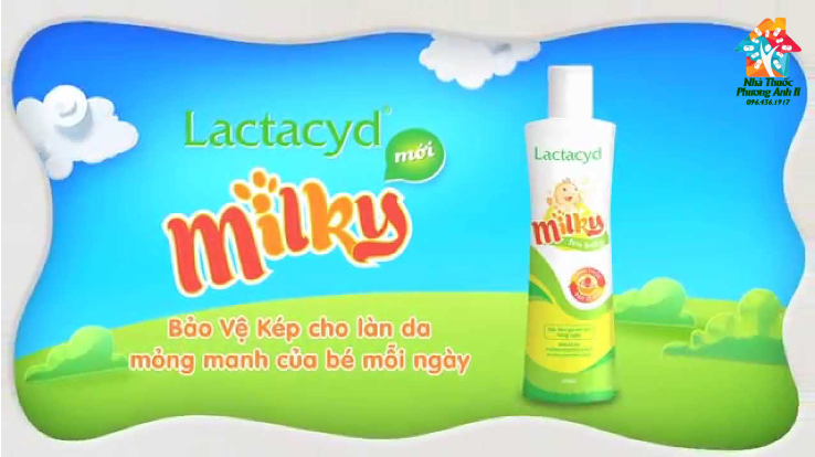[HCM]Sữa tắm gội trẻ em Lactacyd Milky