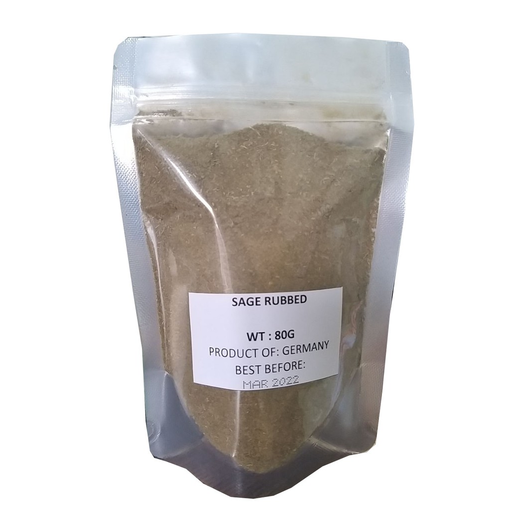 Bột lá xô thơm khô Sage Powder - Nhập khẩu Đức 80g