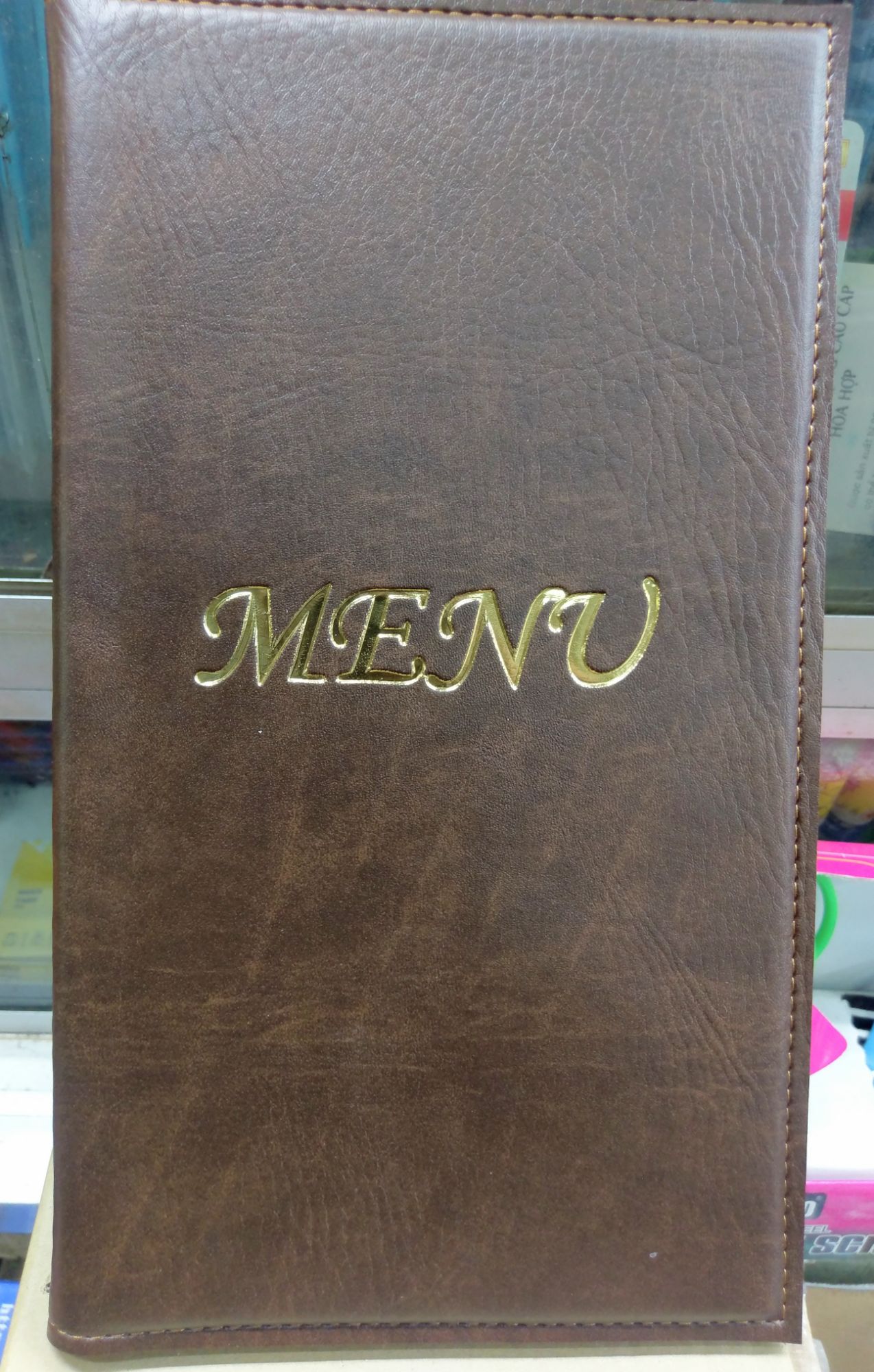 menu bìa da kích thước 17-32cm