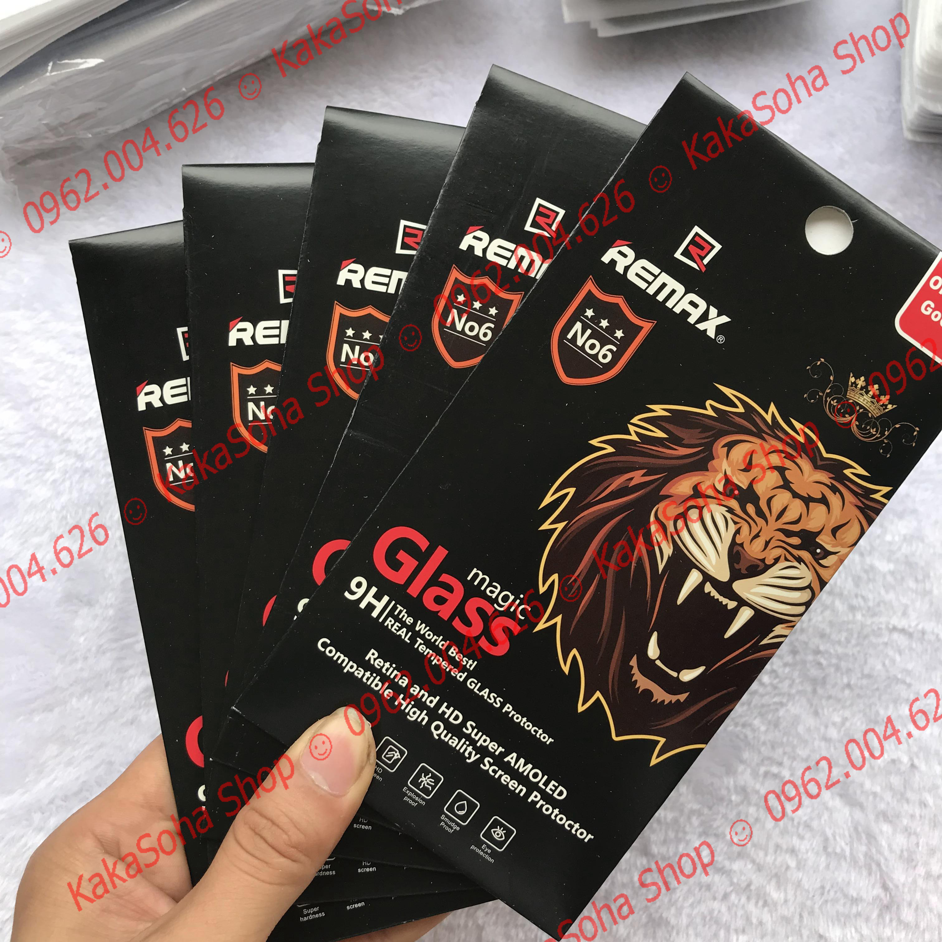 Kính cường lực Remax Iphone 6/7/8/X/Xs/XsMax