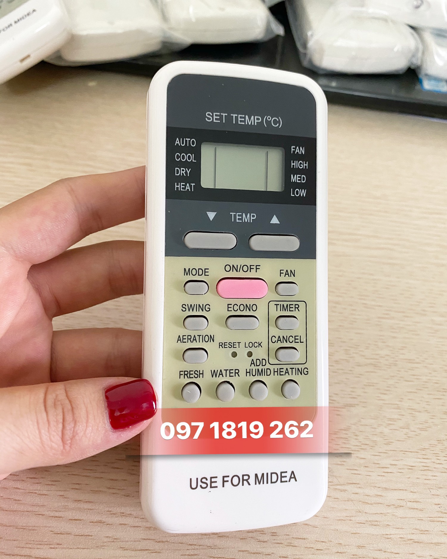 Khiển remote điều hòa máy lạnh MEDIA