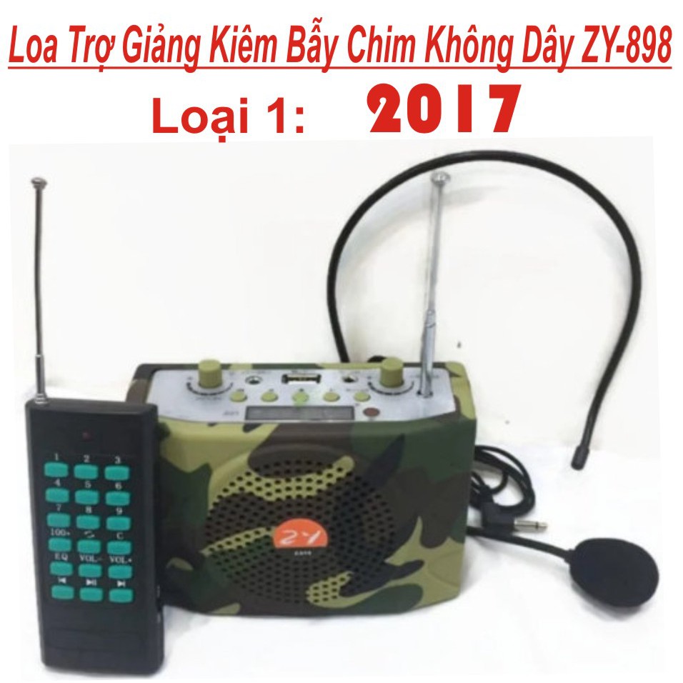 Loa bẫy chim E898 có Bluetooth, có remote xa 100m