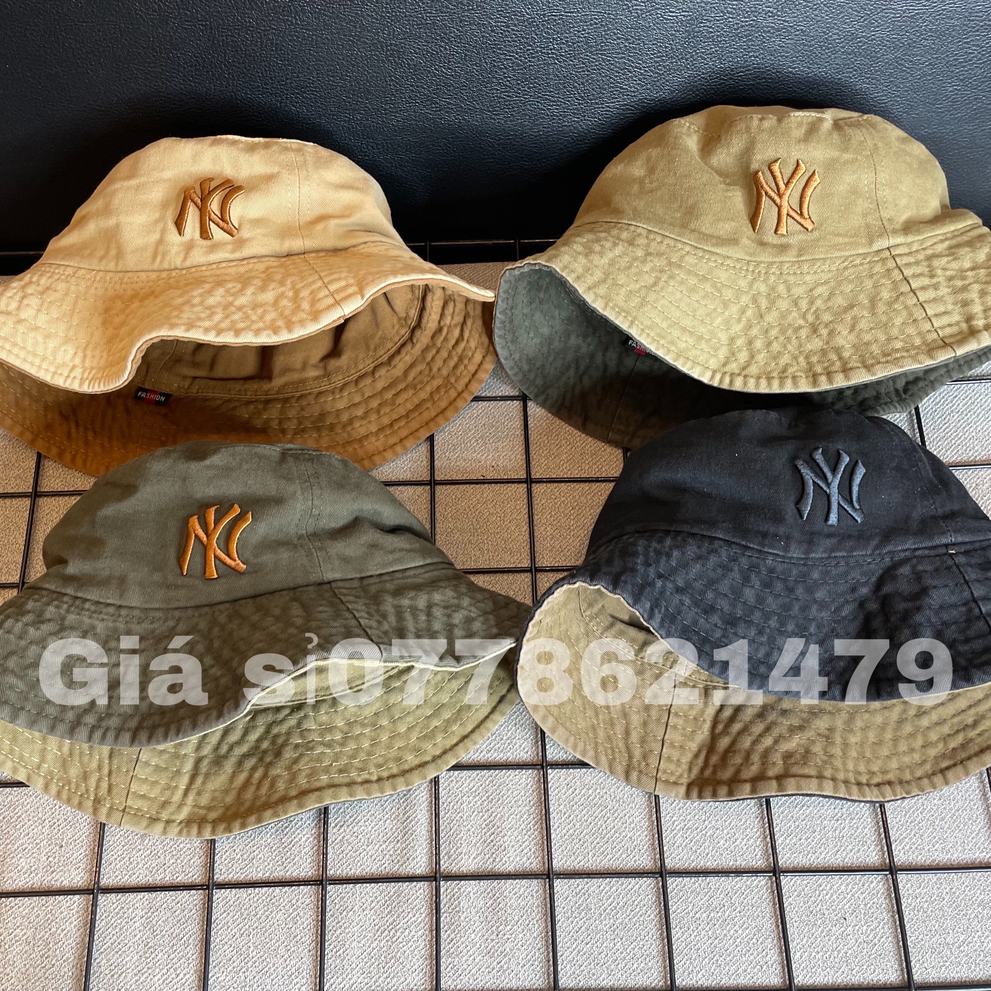 Nón Bo 2 mặt thêu NY thời trang