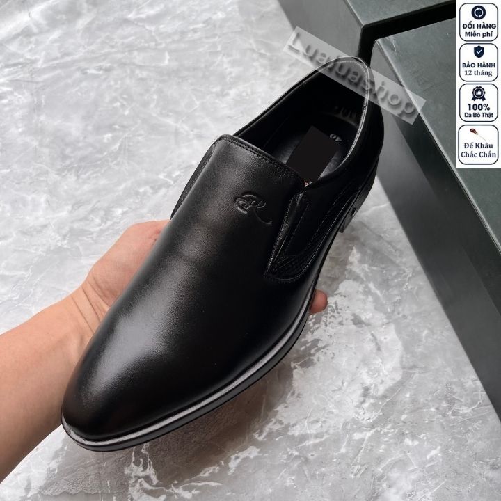 Giày nam da thật mũi nhọn LA12. Bảo hành 12 tháng