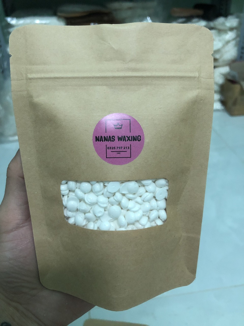 100G Sáp wax lông cao cấp + Mỡ trăn dưỡng da