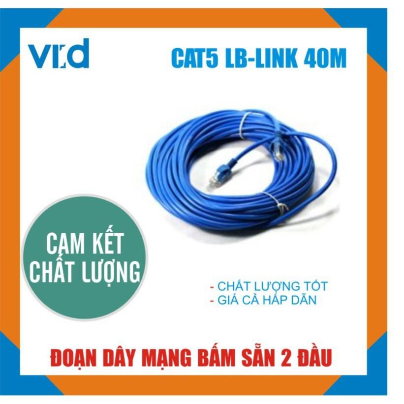 Đoạn dây cáp mạng LB-LINK Cat5E 40m (Xanh/Trắng)