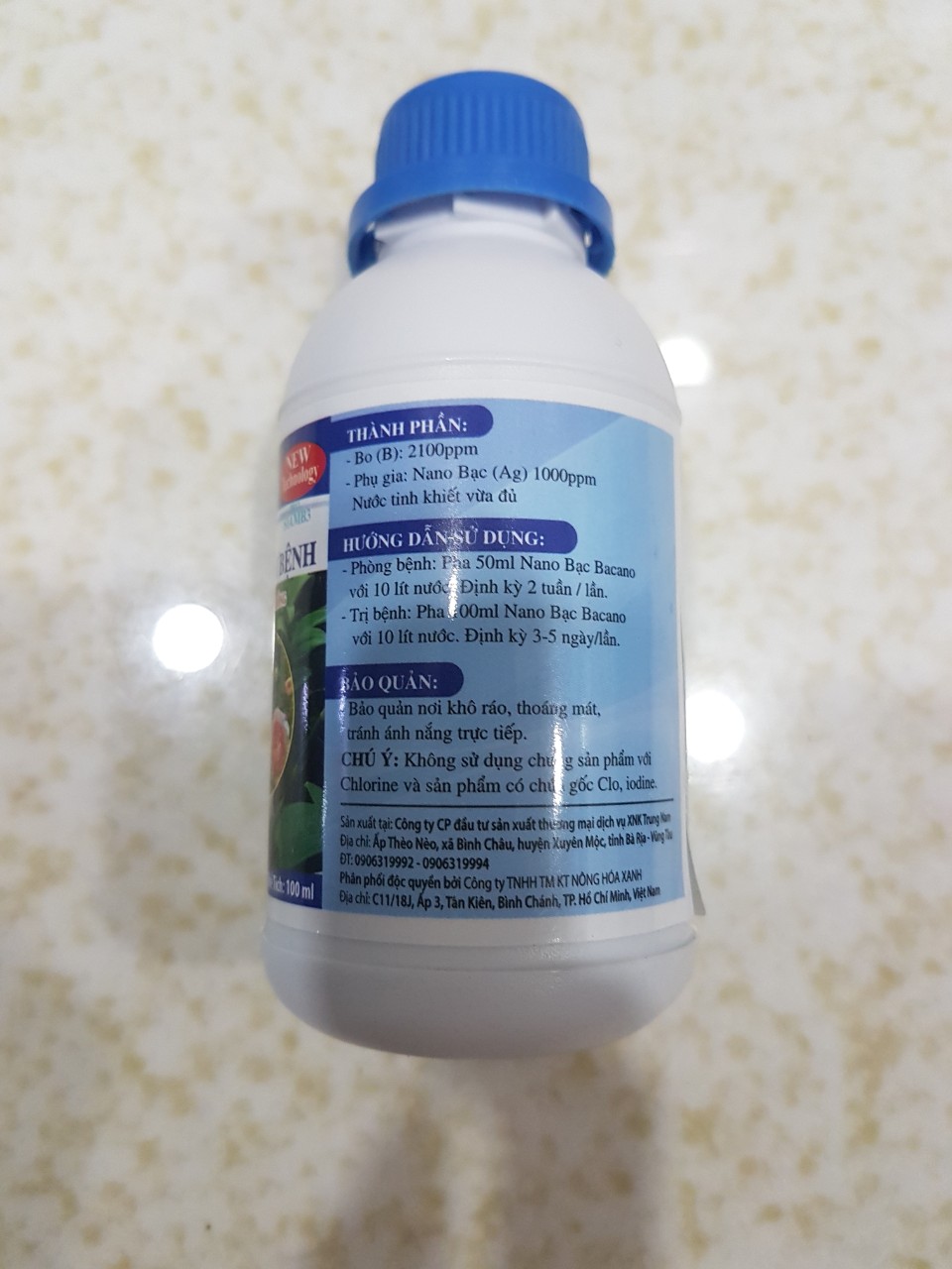 [HCM]Nano Bạc diệt nấm bệnh vi khuẩn chai 100ml