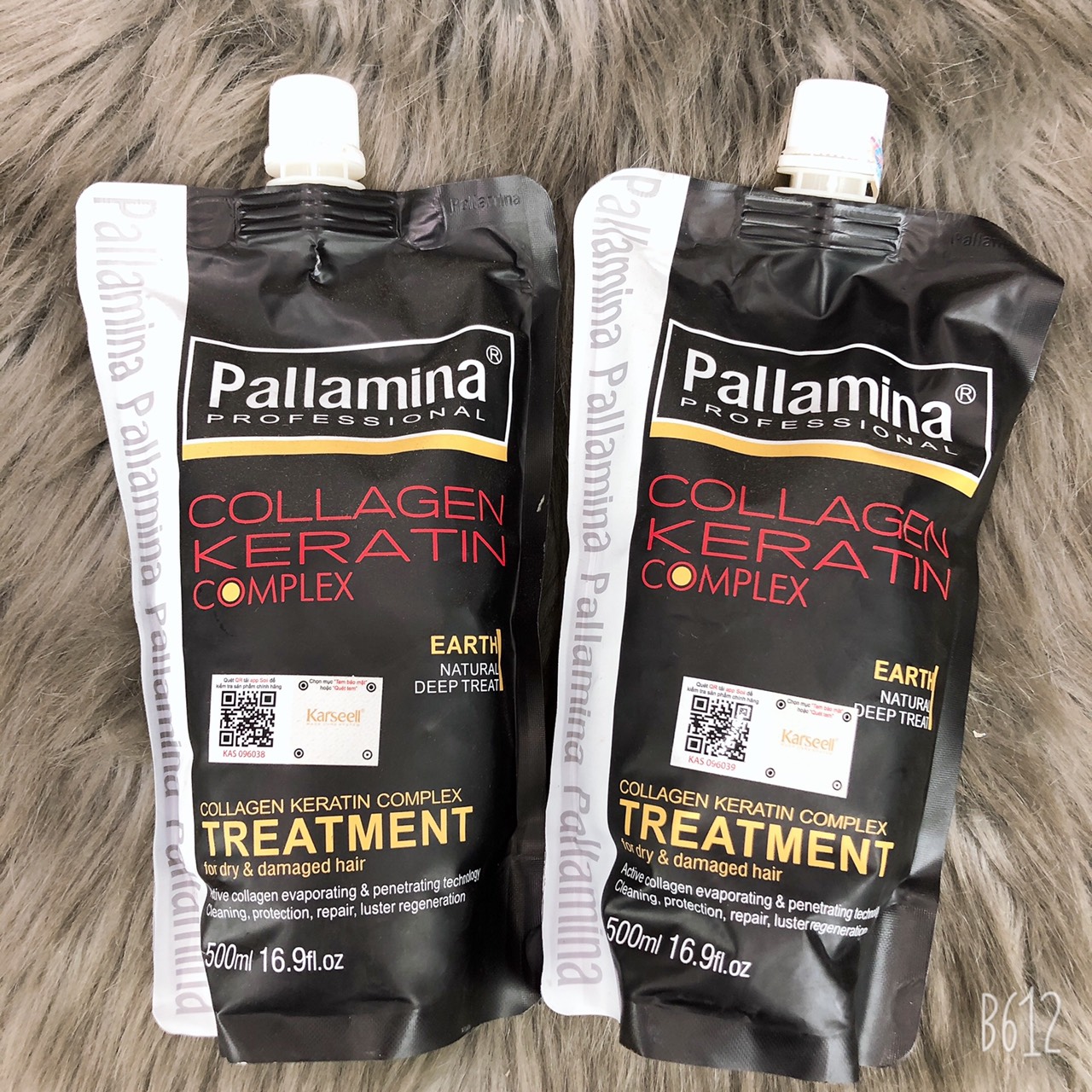 Hấp dầu collagen phục hồi tóc hư tổn Pallamina 500ml