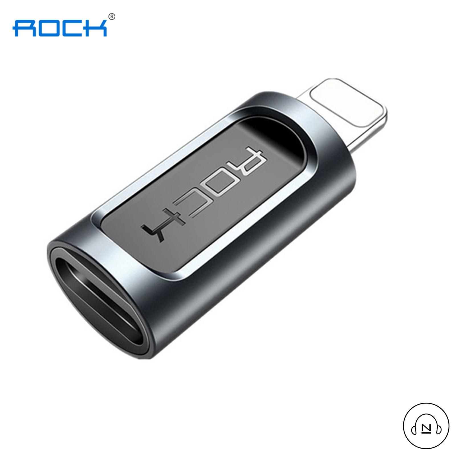 Đầu chuyển Micro USB sang Lightning ROCK - Adaptor Micro sang Lightning
