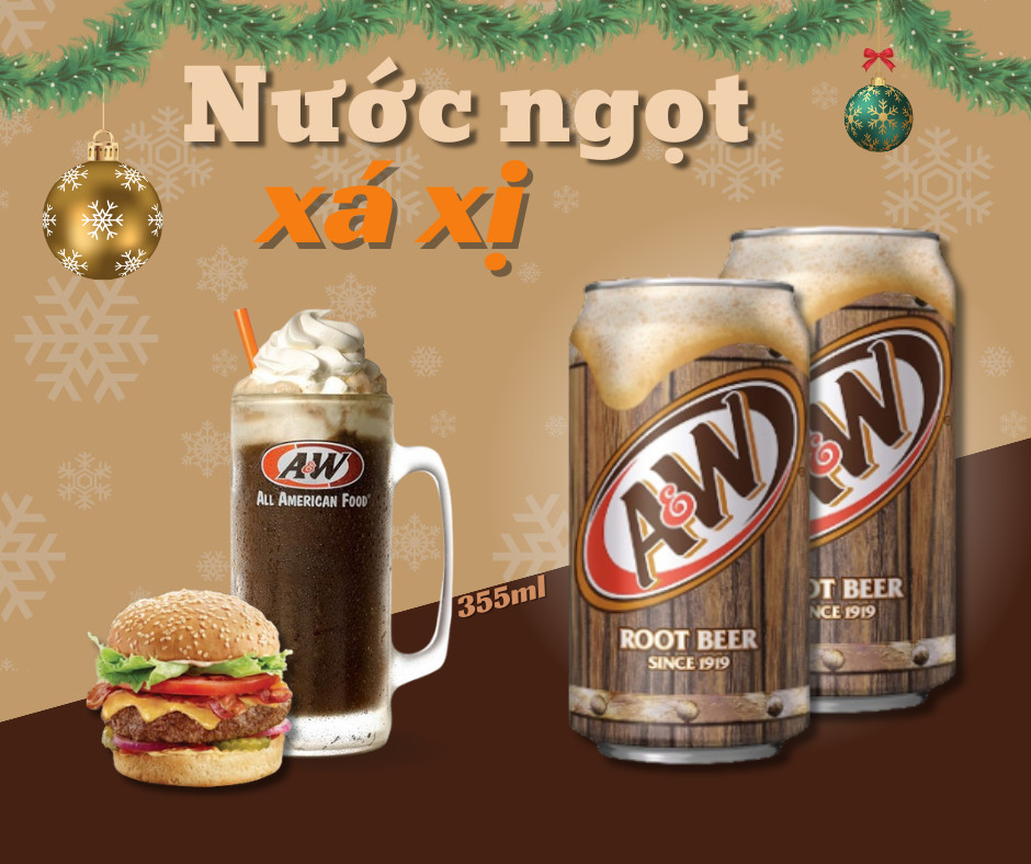 (12 CANS) A&W Root Beer 355ml American Coke