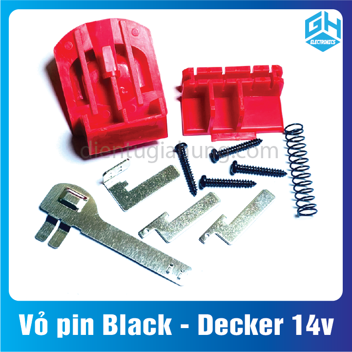 Vỏ pin Black - Decker 14v đóng 8 cell lion