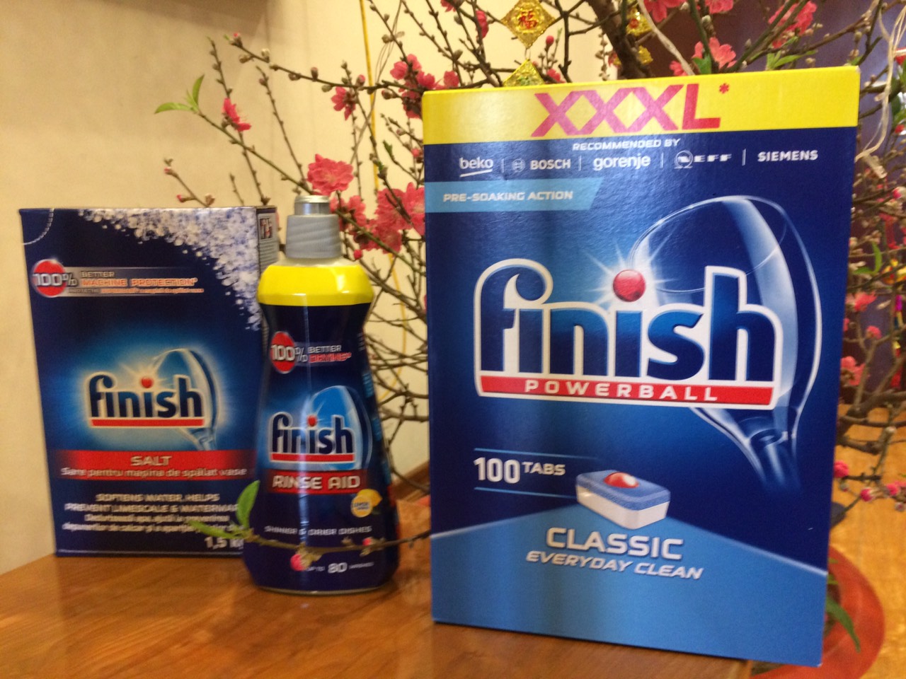 Muối rửa chén Finish 1,2kg  chuyên dùng cho máy rửa chén