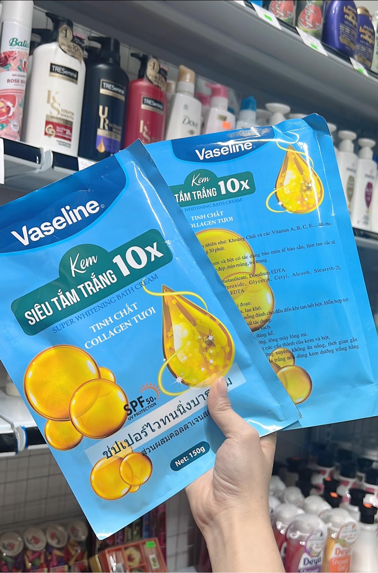 Kem siêu tắm trắng 10x Vaseline THÁI LAN