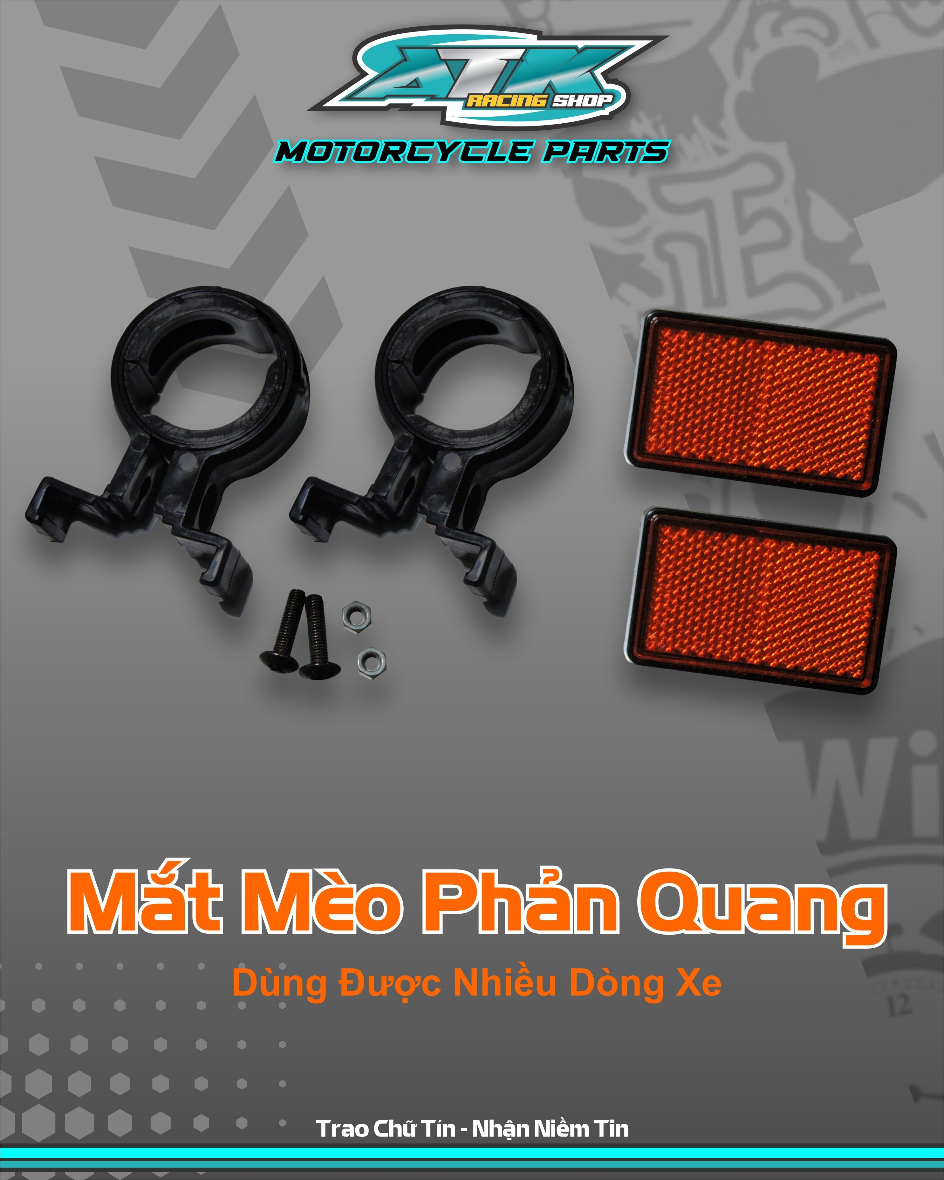 SH 350i genuine front fork mounted reflective cat eye sh 350i. bite is suitable for many model of motorcycle