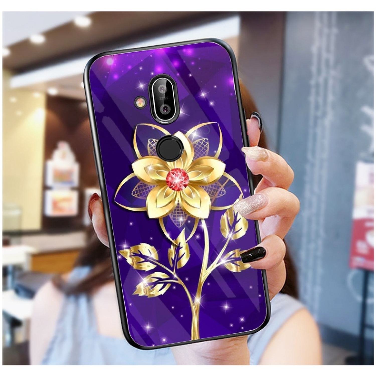 Ốp Lưng NOKIA 8.1 Ốp kính bóng cao cấp mới ƞhất