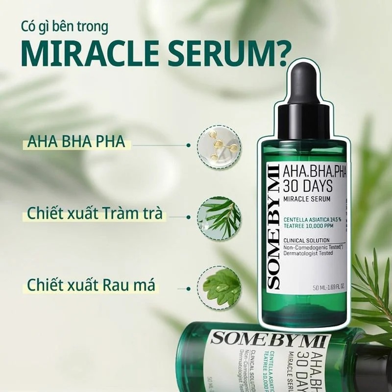 Tinh Chất Giảm Mụn Some By Mi AHA-BHA-PHA 30 Days Miracle Serum 50ml