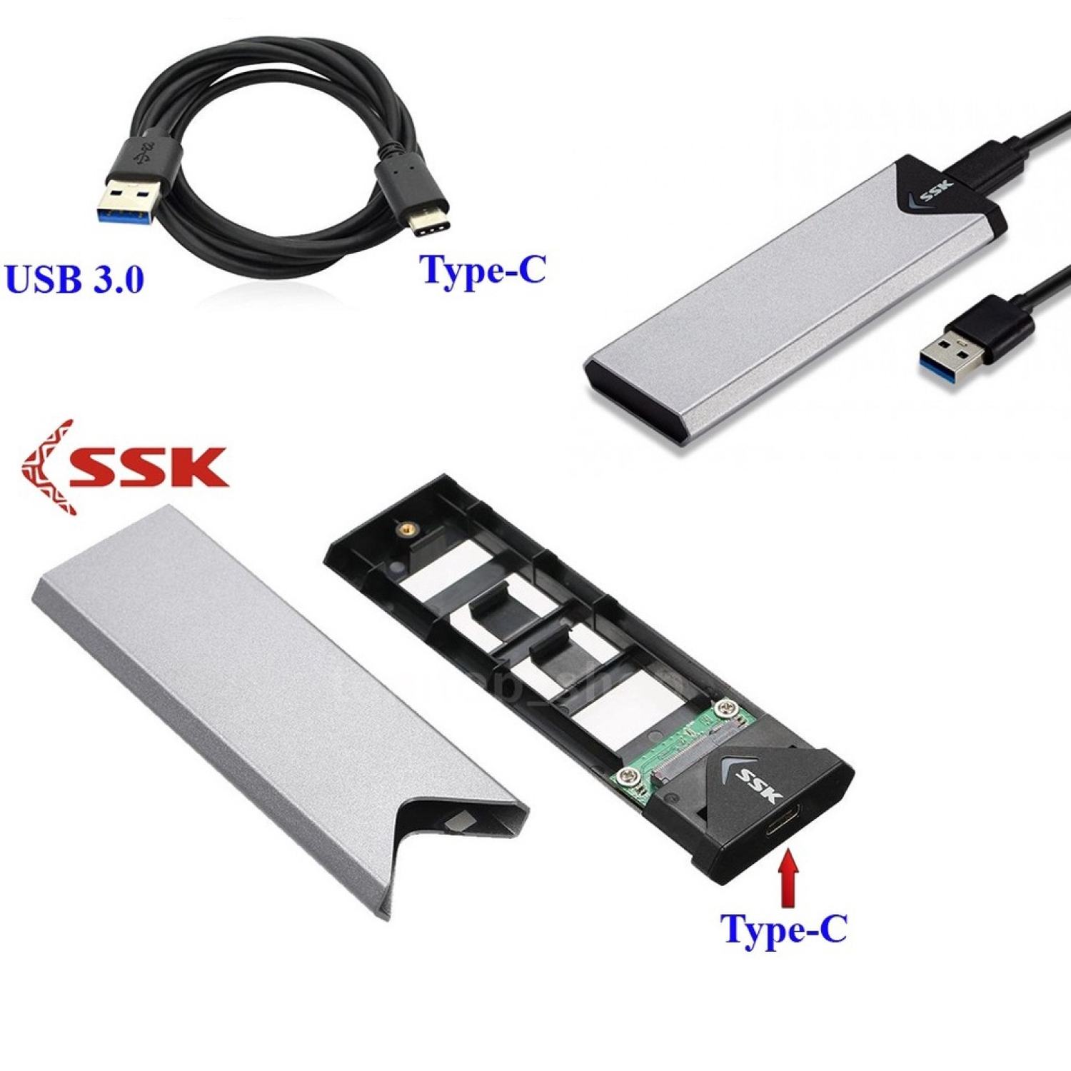 [Hỏa Tốc HCM] BOX M2 SSK SHE-C320 3.0