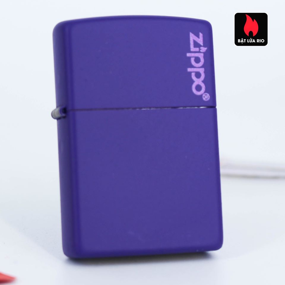 Bật lửa Zippo 237ZL Zippo Purple Matte Zippo Logo