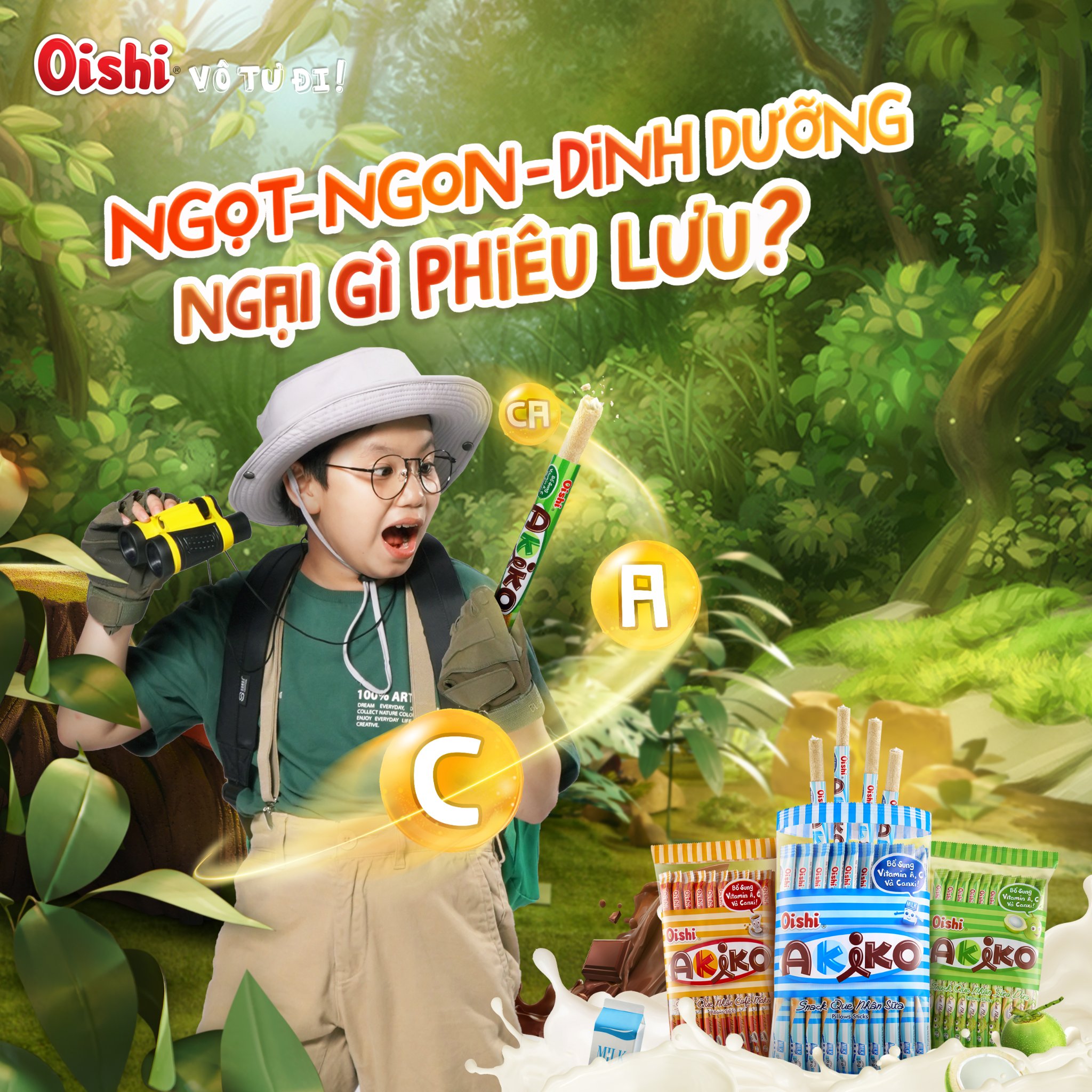 Snack que nhân Akiko Oishi gói 160g