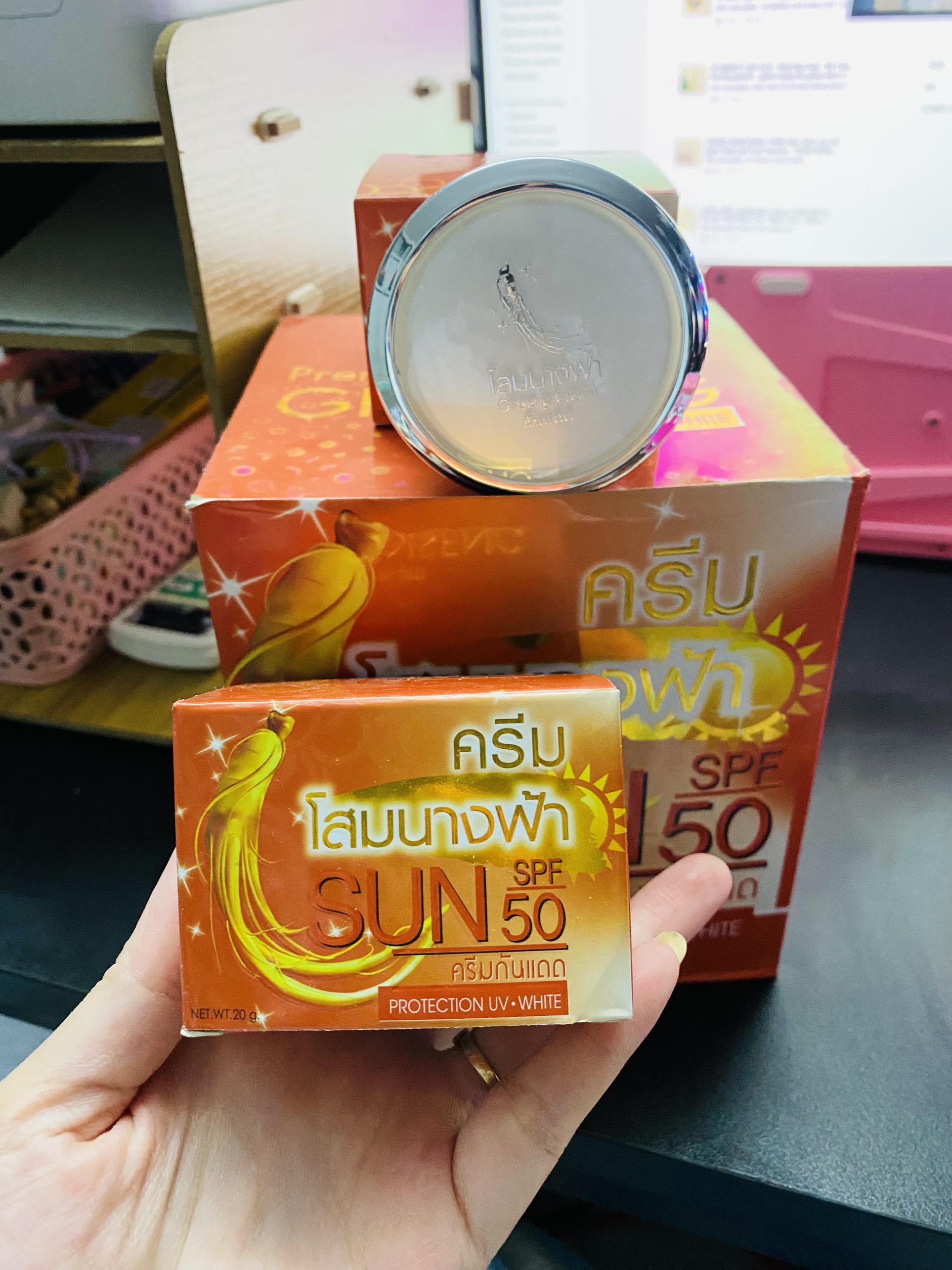 [COMBO CẶP NGÀY - ĐEM] Kem sâm Dưỡng da - GingSeng White Thái Lan