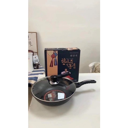 Chảo đá hàn quốc kèm vung size 32cm