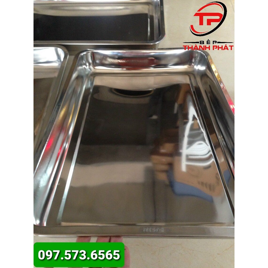 Khay inox tủ cơm 40x60
