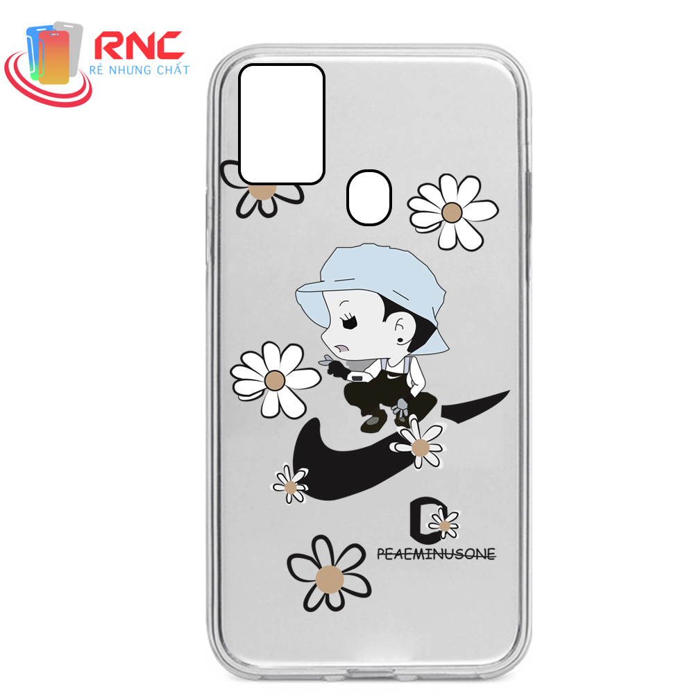[HCM]Ốp lưng Samsung A21s hoa cúc Peaceminusone dẻo trong Silicone in hình (sản phẩm có 6 mẫu).