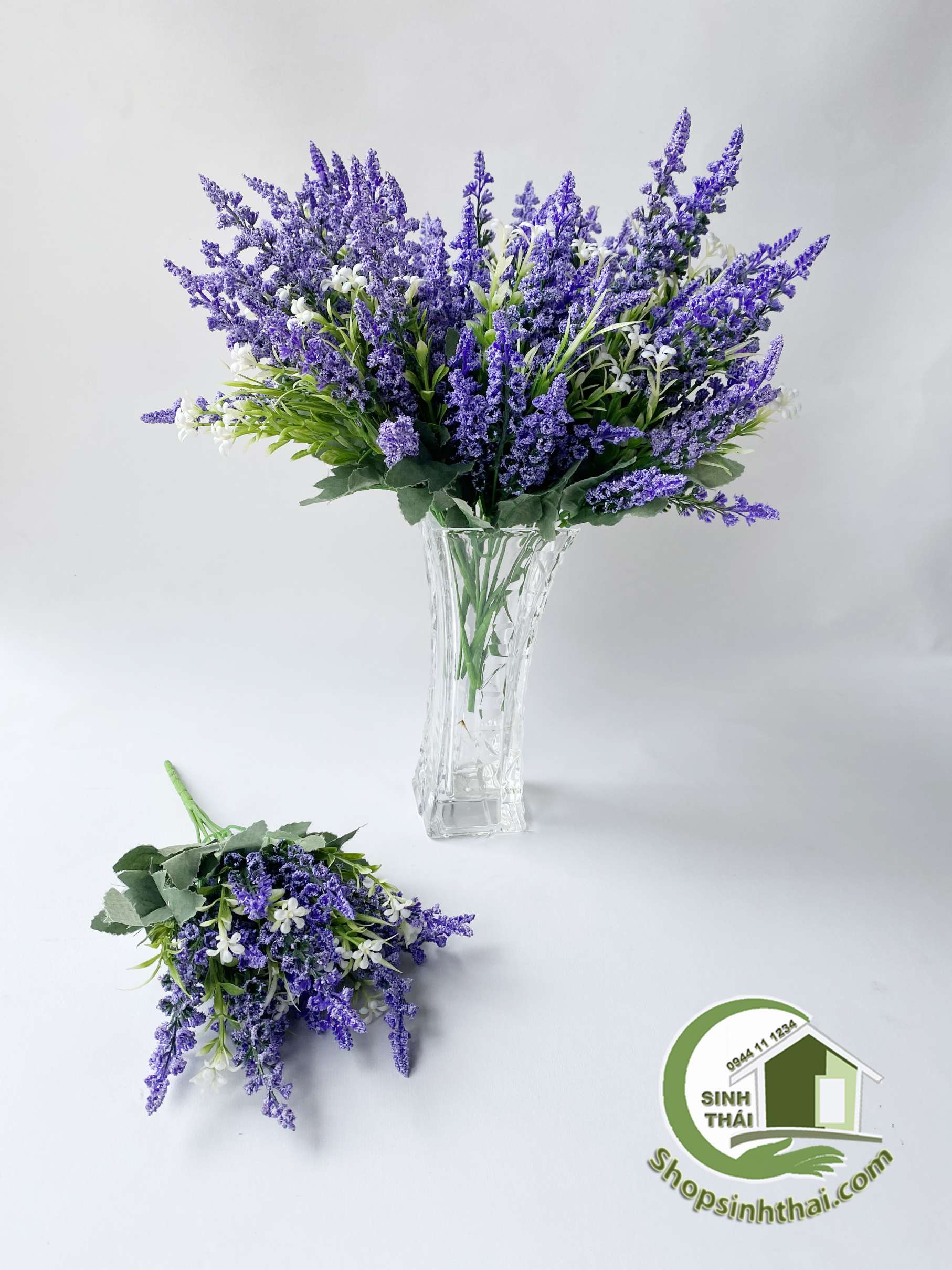 [HCM]Bụi hoa oải hương màu tím 37cm