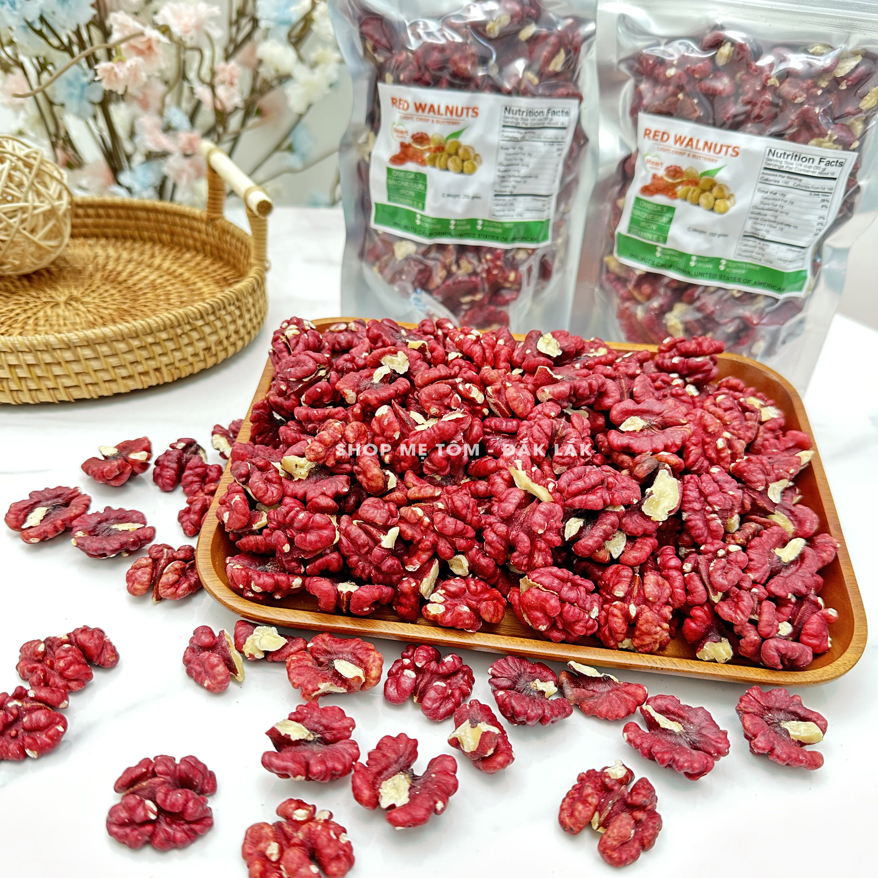 500GRAM ÓC CHÓ ĐỎ NHẬP KHẨU MỸ (NGUYÊN VỎ HOẶC NHÂN)