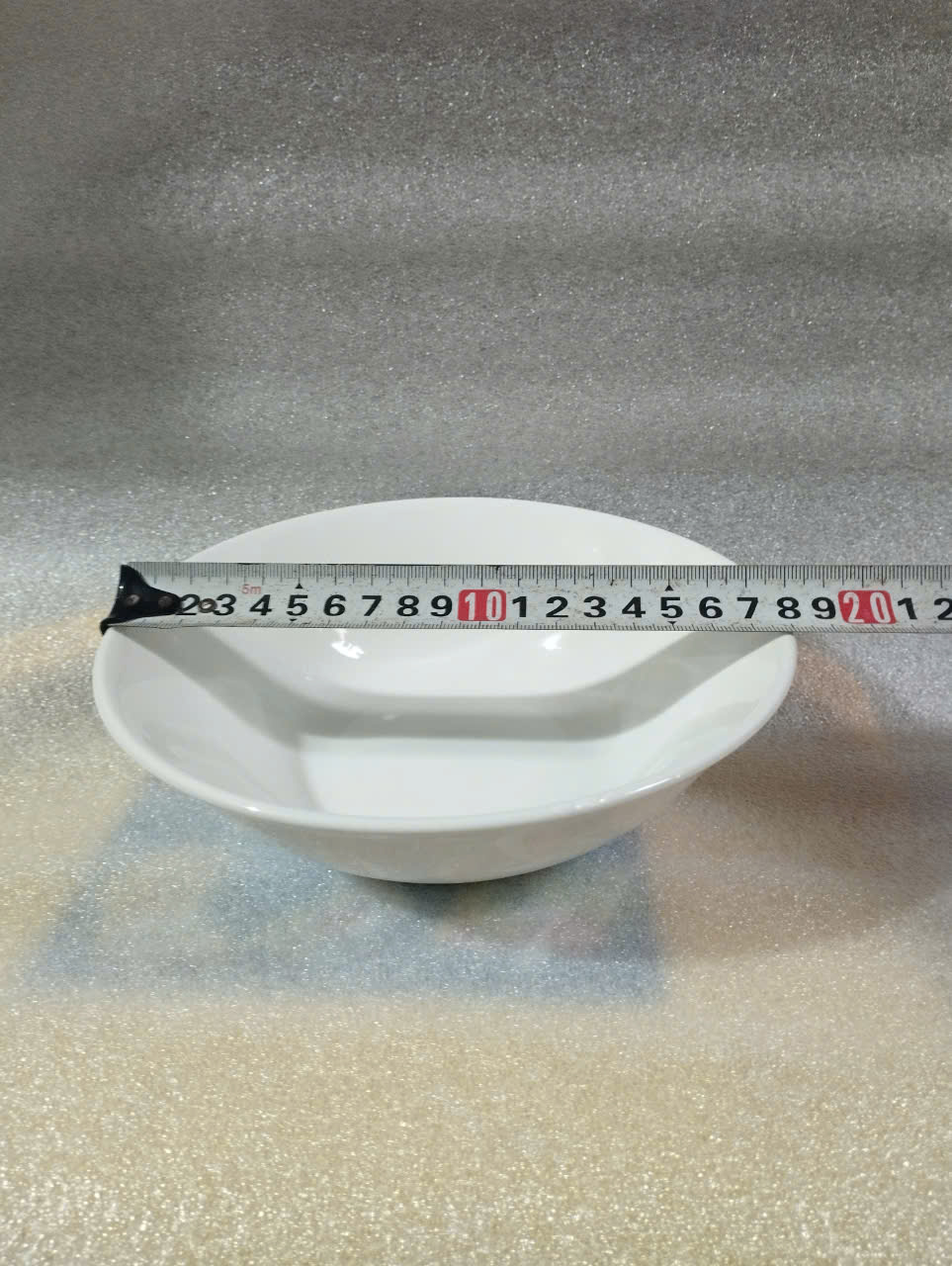 tô sứ trắng loe các size 15cm / 17.5cm / 20cm (cao 5,5cm - 6.5cm)